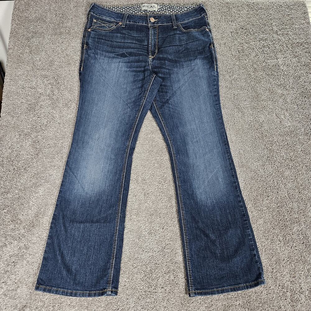 Ariat Jeans Women's 34 Blue Perfect Rise Rosa Boot Cut Cowgirl Western Boho